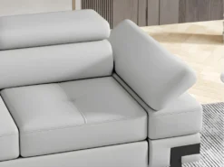 Canapé D'angle Convertible En Simili DAMIEN II - Blanc - Angle Gauche 13 Canapé D'angle Convertible En Simili DAMIEN II - Blanc - Angle Gauche -Canapé Soldes Boutique canape 420911