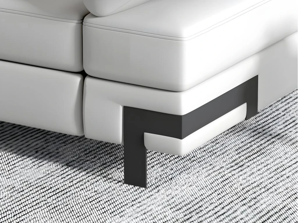 Canapé D'angle Convertible En Simili DAMIEN II - Blanc - Angle Gauche 6 Canapé D'angle Convertible En Simili DAMIEN II - Blanc - Angle Gauche – Image 6