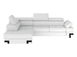 Canapé D'angle Convertible En Simili DAMIEN II - Blanc - Angle Gauche 10 Canapé D'angle Convertible En Simili DAMIEN II - Blanc - Angle Gauche -Canapé Soldes Boutique canape 420917