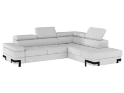 Canapé D'angle Convertible En Simili DAMIEN II - Blanc - Angle Droit -Canapé Soldes Boutique canape 420933