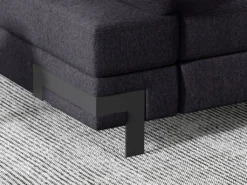 Canapé D'angle Convertible En Tissu DAMIEN II - Anthracite - Angle Droit 9 Canapé D'angle Convertible En Tissu DAMIEN II - Anthracite - Angle Droit -Canapé Soldes Boutique canape 421395