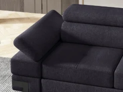 Canapé D'angle Convertible En Tissu DAMIEN II - Anthracite - Angle Droit 8 Canapé D'angle Convertible En Tissu DAMIEN II - Anthracite - Angle Droit -Canapé Soldes Boutique canape 421397