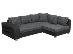 Canapé D'angle Convertible Tissu Et Simili KUOPIO - Gris Et Noir - Angle Droit 10 Canapé D'angle Convertible Tissu Et Simili KUOPIO - Gris Et Noir - Angle Droit -Canapé Soldes Boutique canape 425747