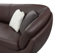 Canapé D'angle Cuir De Buffle 5 Places CAIPI - Marron - Angle Gauche De Pascal Morabito -Canapé Soldes Boutique canape 425969