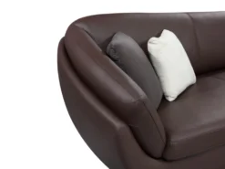 Canapé D'angle Cuir De Buffle 5 Places CAIPI - Marron - Angle Droit De Pascal Morabito -Canapé Soldes Boutique canape 425979