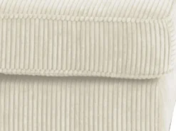 Grand Canapé D'angle Gauche En Velours Côtelé Crème MONDOVI -Canapé Soldes Boutique canape 434719