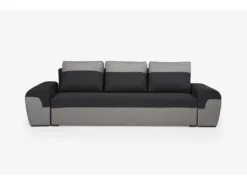 Canapé 3 Places Convertible GABY En Tissu - Bicolore Noir Et Gris Clair 15 Canapé 3 Places Convertible GABY En Tissu - Bicolore Noir Et Gris Clair -Canapé Soldes Boutique canape 474267