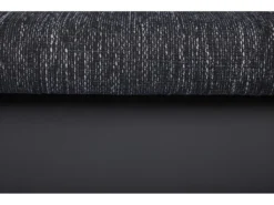 Canapé D'angle Panoramique Convertible Et Réversible En Tissu Et Simili AZELMA - Noir Et Anthracite -Canapé Soldes Boutique canape 474699