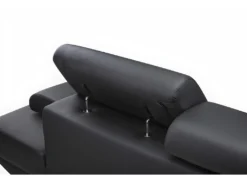 Canapé D'angle XL En Simili ROMAIN - Noir - Angle Gauche -Canapé Soldes Boutique canape 474737