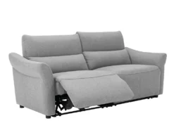 Canapé 3 Places Relax électrique En Tissu RAGNAR - Gris -Canapé Soldes Boutique canape 480621