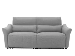 Canapé 3 Places Relax électrique En Tissu RAGNAR - Gris -Canapé Soldes Boutique canape 480631