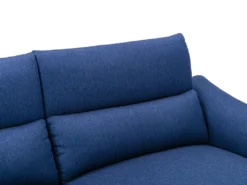 Canapé 3 Places Relax électrique En Tissu RAGNAR - Bleu -Canapé Soldes Boutique canape 480647