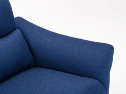 Canapé 3 Places Relax électrique En Tissu RAGNAR - Bleu -Canapé Soldes Boutique canape 480649