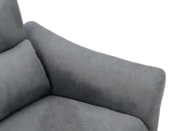 Canapé 2 Places Relax électrique En Tissu RAGNAR - Gris -Canapé Soldes Boutique canape 480681