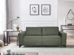 Canapé 3 Places Convertible Express En Tissu MONTASI - Vert - Couchage 140 Cm - Matelas DUNLOPILLO 14 Cm Avec Mémoire De Forme 16 Canapé 3 Places Convertible Express En Tissu MONTASI - Vert - Couchage 140 Cm - Matelas DUNLOPILLO 14 Cm Avec Mémoire De Forme -Canapé Soldes Boutique canape 485031