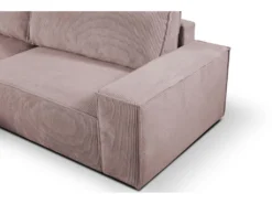 Canapé D'angle Convertible En Velours Côtelé Rose AMELIA De Pascal Morabito - Angle Gauche 12 Canapé D'angle Convertible En Velours Côtelé Rose AMELIA De Pascal Morabito - Angle Gauche -Canapé Soldes Boutique canape 487163