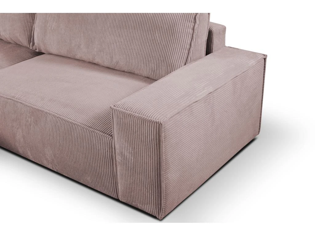 Canapé D'angle Convertible En Velours Côtelé Rose AMELIA De Pascal Morabito - Angle Gauche 6 Canapé D'angle Convertible En Velours Côtelé Rose AMELIA De Pascal Morabito - Angle Gauche – Image 6