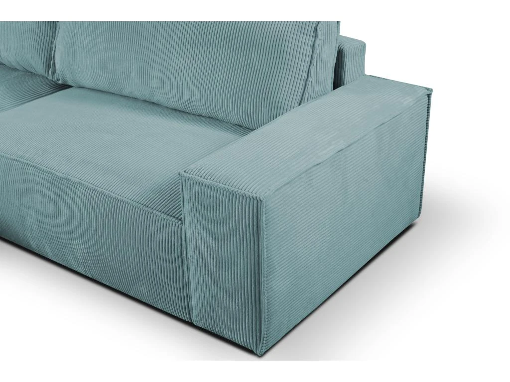 Canapé D'angle Convertible En Velours Côtelé Bleu Clair AMELIA De Pascal Morabito - Angle Gauche 5 Canapé D'angle Convertible En Velours Côtelé Bleu Clair AMELIA De Pascal Morabito - Angle Gauche – Image 5