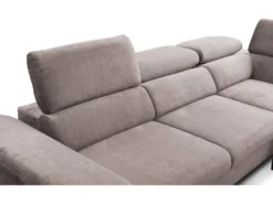 Canapé Grand Angle Convertible En Velours Taupe SEPINA De PASCAL MORABITO - Angle Droit -Canapé Soldes Boutique canape 487257