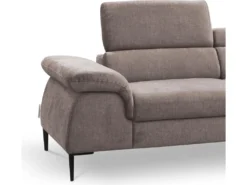 Canapé Grand Angle Convertible En Velours Taupe SEPINA De PASCAL MORABITO - Angle Droit -Canapé Soldes Boutique canape 487261