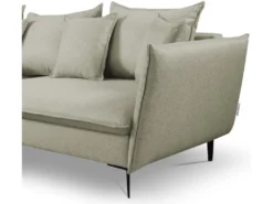 Canapé D'angle Convertible En Tissu Vert Clair LAZARE De PASCAL MORABITO - Angle Gauche -Canapé Soldes Boutique canape 487419