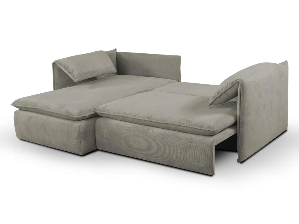 Canapé D'angle Convertible En Velours Côtelé Taupe TEODORA De PASCAL MORABITO - Angle Gauche 5 Canapé D'angle Convertible En Velours Côtelé Taupe TEODORA De PASCAL MORABITO - Angle Gauche – Image 5