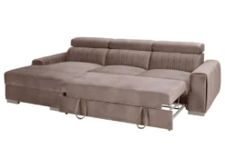 Canapé D'angle Gauche Convertible En Tissu Taupe LARICA De PASCAL MORABITO -Canapé Soldes Boutique canape 492751