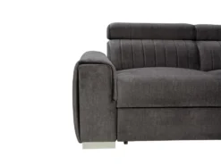 Canapé D'angle Droit Convertible En Tissu Gris Anthracite LARICA De PASCAL MORABITO -Canapé Soldes Boutique canape 492759