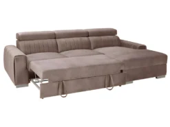 Canapé D'angle Droit Convertible En Tissu Taupe LARICA De PASCAL MORABITO -Canapé Soldes Boutique canape 492785