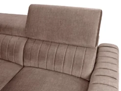 Canapé D'angle Droit Convertible En Tissu Taupe LARICA De PASCAL MORABITO -Canapé Soldes Boutique canape 492793