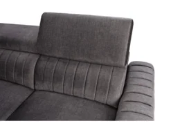 Canapé D'angle Gauche Convertible En Tissu Gris Anthracite LARICA De PASCAL MORABITO -Canapé Soldes Boutique canape 492809