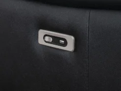 Canapé D'angle Relax électrique En Cuir Supérieur Noir PEDRERA - Angle Droit -Canapé Soldes Boutique canape 493355