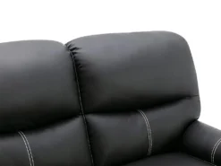 Canapé 2 Places Relax En Simili Noir CANBY 11 Canapé 2 Places Relax En Simili Noir CANBY -Canapé Soldes Boutique canape 495035