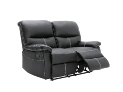 Canapé 2 Places Relax En Simili Noir CANBY 10 Canapé 2 Places Relax En Simili Noir CANBY -Canapé Soldes Boutique canape 495037