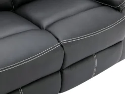 Canapé 2 Places Relax En Simili Noir CANBY 12 Canapé 2 Places Relax En Simili Noir CANBY -Canapé Soldes Boutique canape 495043