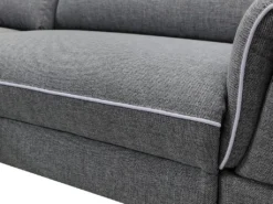 Canapé 3 Places Relax électrique En Tissu Gris MACARI -Canapé Soldes Boutique canape 496101