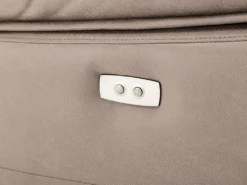 Canapé 3 Places Relax électrique En Tissu Taupe DOLENE -Canapé Soldes Boutique canape 497163