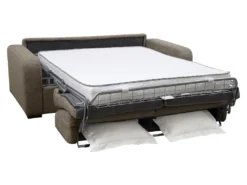 Canapé 3 Places Convertible Express En Tissu Vert Olive - Matelas 14cm - Couchage 140cm - BEVIS -Canapé Soldes Boutique canape 500111