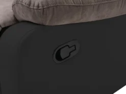 Canapé D'angle Relax Gris Et Noir En Microfibre Et Simili TOLZANO 12 Canapé D'angle Relax Gris Et Noir En Microfibre Et Simili TOLZANO -Canapé Soldes Boutique canape 501225