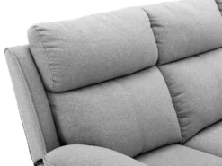 Canapé 3 Places Relax En Tissu Gris Clair LANA -Canapé Soldes Boutique canape 501579