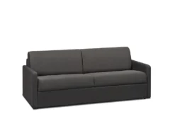 Canapé 4 Places Convertible Express En Tissu CALIFE - Gris - Couchage à Lattes Larges 160 Cm - Matelas 14 Cm -Canapé Soldes Boutique canape 503649