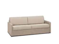 Canapé 4 Places Convertible Express En Tissu CALIFE - Beige - Couchage à Lattes Larges 160 Cm - Matelas 14 Cm -Canapé Soldes Boutique canape 503701