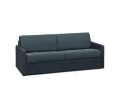 Canapé 4 Places Convertible Express En Tissu CALIFE - Bleu Foncé - Couchage à Lattes Larges 160 Cm - Matelas 18 Cm -Canapé Soldes Boutique canape 503725