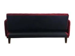 Canapé 3 Places Convertible Clic-clac En Velours JORIS - Rouge 16 Canapé 3 Places Convertible Clic-clac En Velours JORIS - Rouge -Canapé Soldes Boutique canape 507373