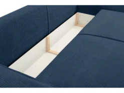 Canapé 4 Places Convertible En Velours Côtelé Bleu Marine AMELIA De Pascal Morabito -Canapé Soldes Boutique canape 507563