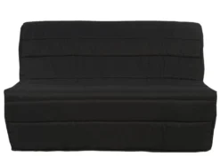 Canapé Convertible BZ En Tissu COWBOY II - Noir