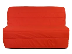 Canapé Convertible BZ COWBOY II 100% Coton - Rouge Corail