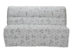 Canapé Convertible BZ COWBOY II 100% Coton Blanc Et Gris - Imprimé LOSANGE 7 Canapé Convertible BZ COWBOY II 100% Coton Blanc Et Gris - Imprimé LOSANGE -Canapé Soldes Boutique canape 508233
