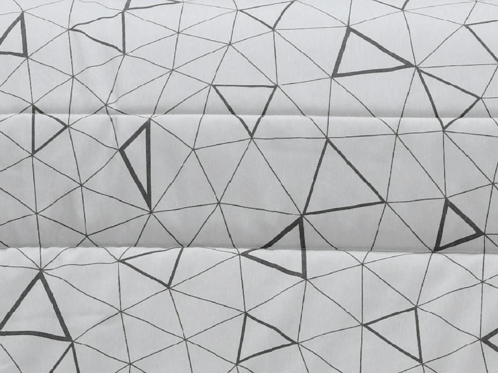 Canapé Convertible BZ COWBOY II 100% Coton Blanc Et Gris - Imprimé LOSANGE 3 Canapé Convertible BZ COWBOY II 100% Coton Blanc Et Gris - Imprimé LOSANGE – Image 3