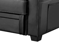 Canapé Convertible Clic Clac En Simili MIRELLA - Noir -Canapé Soldes Boutique canape 5230267